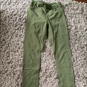 Olive Green High wasted Leggings.